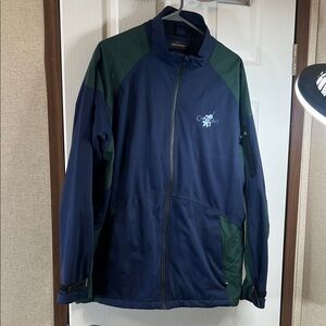 Greg Norman Collection Blue and Green Performance Jacket